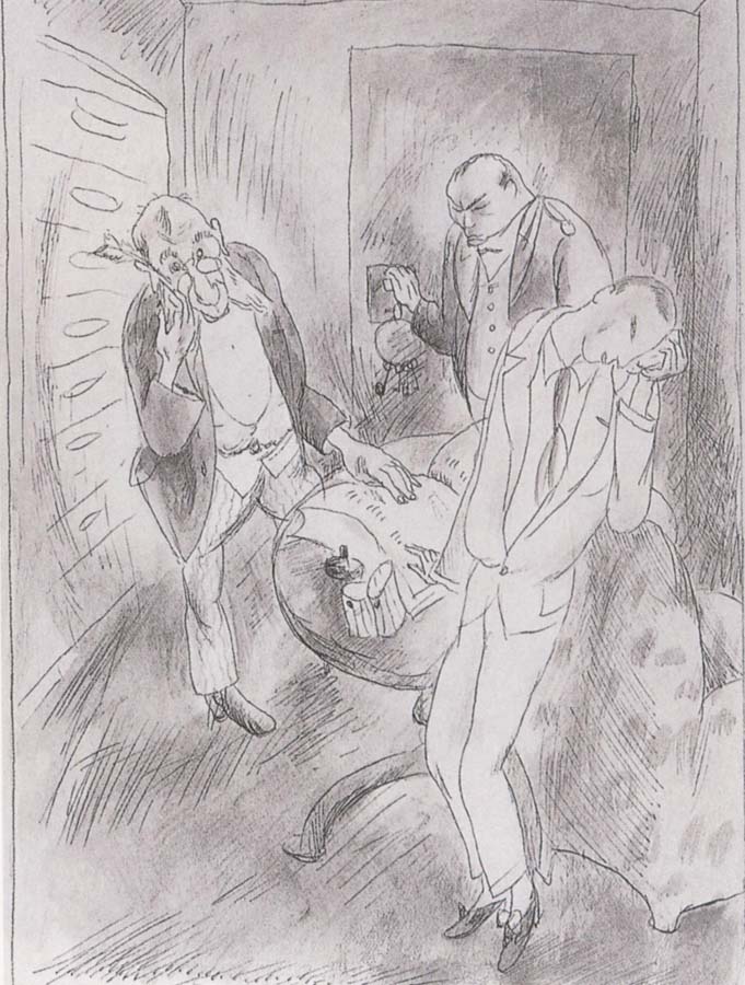 Jules Pascin Customer of wait in latter